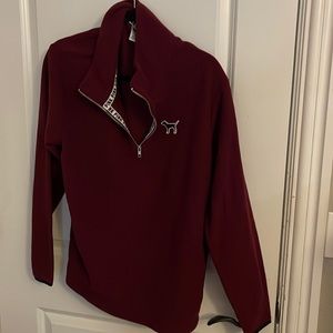 Pink Maroon felt pullover